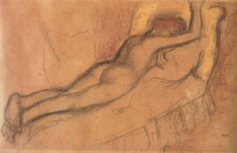 Edgar Degas Young Woman Lying on a Chaise longue Germany oil painting art